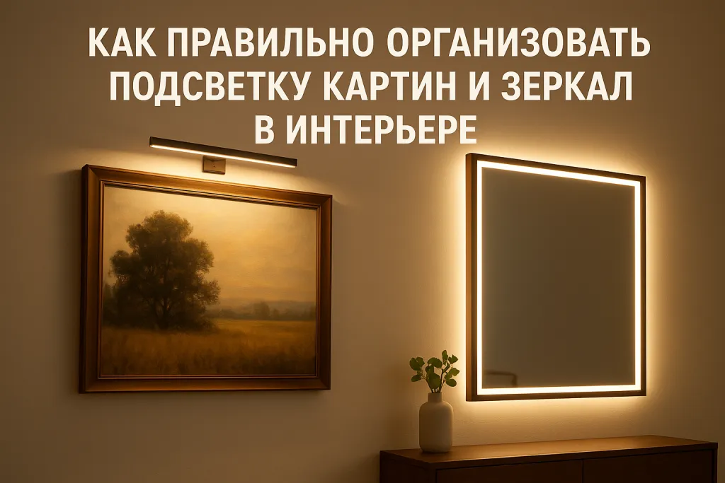 Как правильно организовать подсветку картин и зеркал в интерьере: LED-решения, типы ламп и правила размещения