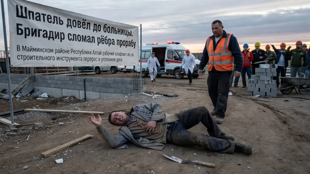 Шпатель довёл до больницы. Бригадир сломал рёбра прорабу